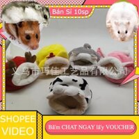 (Bán Sỉ 10sp) Nhà Máy bán hàng trực tiếp Hamster tổ Bông Bí Mật chồn túi nhỏ thú cưng gấu vàng tổ bông mùa đông ấm áp tổ