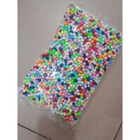 Bán sỉ 1bịch 0.5kg/1kg hạt nhựa 6li nhiều màu làm handmade