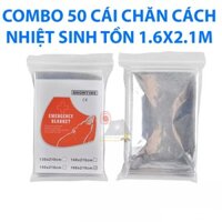 [BÁN SỈ 50 CÁI] Chăn cách nhiệt sinh tồn - 160x210cm (Bạc)