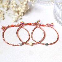 [Bán sỉ 50c] Chỉ ngũ sắc bình an - Vòng tay ngũ sắc Phật giáo,