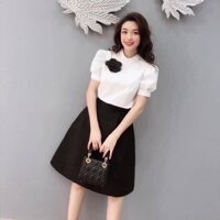 Bán sỉ áo trắng tay bồng cài hoa  Tuyển ctv tq