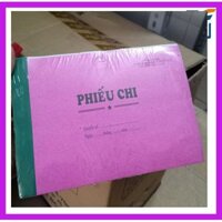 [Bán Sỉ]-combo 10 Cuốn Phiếu Chi/Phiếu Thu 2 Liên 100 Tờ (13x19) Dày Dặn, Có Rãnh Xé