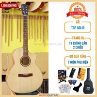 (BÁN SỈ) Đàn Guitar AB3, Guitar acoustic giá rẻ chất lượng - Hero Basic 3 được sản xuất và phân phối bởi Hero Guitar