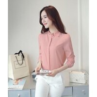 Bán sỉ  Deal sôc Áo Sơ Mi cổ nơ đính hạt SM36 ❤️FREE SHIP❤️ PC02