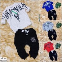 Bán sỉ  Giảm sốc Bộ bé trai in hoạ tiết cá tính cho bé yêu ❤️FREE SHIP❤️ PC02