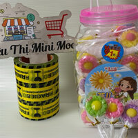 Bán Sỉ, Hộp 100 Chiếc Kẹo Mút Hình Hoa Hướng Dương