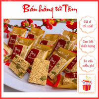 (Bán sỉ) Kẹo vừng Thượng Hạng, Kẹo mè mix hạt bí xanh đặc biệt Vinabisca kẹo Tết 2025 quà tặng biếu cao cấp
