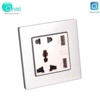Bán sỉ- Ổ cắm điện đa năng âm tường chuẩn vuông tích hợp USB TK-F71-B -44 -45 -28 cao cấp ONMI.VN chính hãng