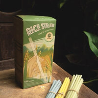 [Bán sỉ] Ống hút gạo Vietstraw tự huỷ sinh học size Φ12x200mm cho quán kinh doanh (1000 ống/thùng)