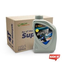 [Bán Sỉ] Thùng 12 Chai Nhớt Xe Số BCP SUPER 1 15W40 SL MA2 800mL - Nhớt Thái Lan Nhập Khẩu