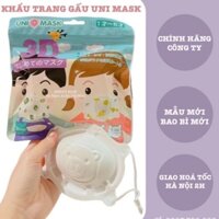Bán sỉ thùng 36 chiếc Khẩu Trang Gấu Unimask cho bé sơ sinh đến 3 tuổi