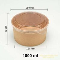 Bán Sỉ ( Thùng 500 Nắp ) PP150 Nắp Tô Giấy 750ml Hoặc 1000ml Tuỳ Chọn