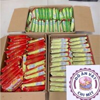 Bán sỉ Thùng Lương Khô Hải châu 100 cái với vị đậu xanh , ca cao, tổng hợp thơm ngon