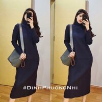 bán sỉ váy len cổ lọ quảng châu