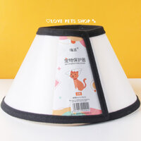 (Bán sỉ) Vòng cổ chống liếm cho Chó Mèo loại dày hiệu con mèo bằng nhựa PVC & PU - Love Pets Shop