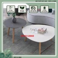 Bàn sofa decor mặt gỗ, Bàn trà sofa decor theo phong cách vintage