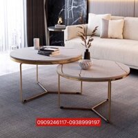 BÀN SOFA ĐÔI MẶT ĐÁ DK60-DK45 CHÂN CHỮ Y (LA-TS007)