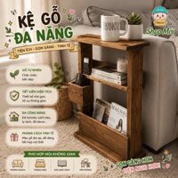 Bàn sofa, kệ ghế sofa đa năng, kệ để sách báo tạp chí, để điều khiển, điện thoại, để ly uống nước