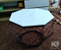 Bàn sofa kim cương mặt đá