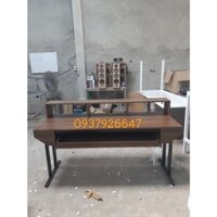 bàn studio bàn phòng thu có hộc đàn lớn kèm kệ loa chân sắt