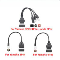 [Bán tại chỗ Philippine] Dành cho xe máy Yamaha 3Pin 4Pin đến 16Pin Cáp nối dài OBDII Đầu nối xe máy cho cáp chuyển đổi chẩn đoán HONDA Moto 6Pin đến 16Pin OBD2 cho