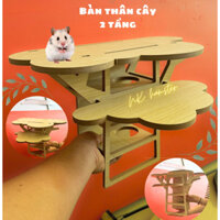 Bàn Thân cây 2 tầng cho hamster