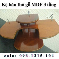 Bàn thờ Công Giáo, kệ bàn thờ Chúa treo tường 3 tầng KBT12 gỗ MDF phong cách hiện đại nhiều kích thước (60-80cm)