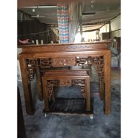bàn thờ đẹp gỗ gụ lào hàng đẹp, giá xưởng, hàng xịn, k rác Kích thước: Dài 153cm * Sâu 81cm * Cao 127cm