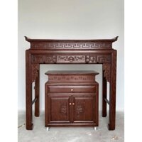 bàn thờ đẹp gỗ gụ lào hàng đẹp, giá xưởng, hàng xịn, k rác Kích thước: Dài 153cm * Sâu 67cm * Cao 127cm