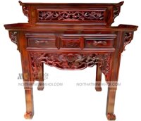 Bàn Thờ Gia Tiên 2 Tầng Gỗ Cẩm Thị 1m27 - BT205