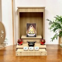 Bàn thờ gỗ công nghiệp mdf cao cấp thờ thần tài ông địa thờ phật dễ dàng lắp đặt vệ sinh phù hợp mọi không gian ms20-3