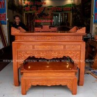 Bàn Thờ Gỗ Mít Giá Rẻ 1M55 BT09