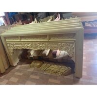 bàn thờ gỗ mít nam phi giá xưởng sản xuất bàn+ tủ giá xưởng kích thước 197x117x97cm  chân 12cm giá rẻ