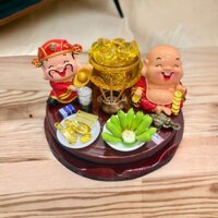 Bàn thờ mini bát tụ bảo tài lộc tượng thổ địa thần tài trang trí bàn làm việc quà tặng trang trí tết quà tặng khaitrương