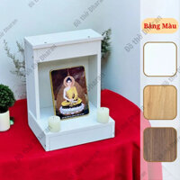 Bàn thờ mini thờ thần tài ông địa bàn thờ phật để sàn gỗ MDF cao cấp dễ dàng lắp ráp vệ sinh MS19-1