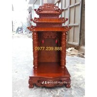 bàn thờ ông địa gỗ pơmu 56cm