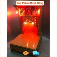 Bàn thờ thần tài điện tử. GIÁ KHUYẾN MÃI. Có đèn điện tử nhấp nháy. Sơn phủ bóng PU
