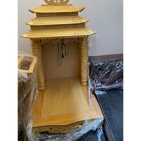 bàn thờ thần tài giá xưởng mái chùa kích thước 56x61cm