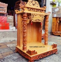 Bàn thờ thần tài gỗ cam xe mẫu mới 2020