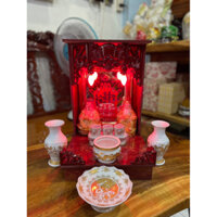 Bàn thờ thần tài gỗ MDF shop có 3sz -cao 45x30x30cm-47x37x37-cao 58x40x40cm