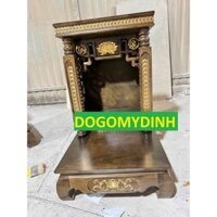 bàn thờ thần tài gỗ pơmu giá xưởng 61cm giá gốc chuyên sản xuất bàn thờ thần tài giá gốc