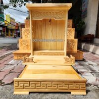 Bàn thờ thần tài ngang 48 cm gỗ thông loại 1 giá rẻ nhất thị trường Sỉ Lh : 0933.159.286