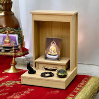 Bàn thờ thần tài ông địa bàn thờ phật ban thờ để sàn gỗ MDF chất lượng cao dễ dàng vệ sinh lau chùi MS19-1