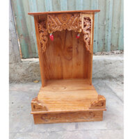 Bàn thờ thần tài ông địa gỗ xoan ngang 38cm