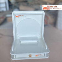 Bàn thờ trắng có đèn led