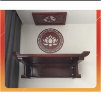 Bàn thờ treo tường 69cm x 48cm gỗ Sồi Mỹ nhập khẩu