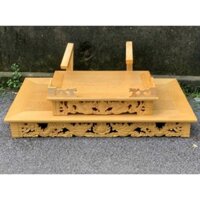 Bàn Thờ Treo Tường Gỗ Màu Vàng