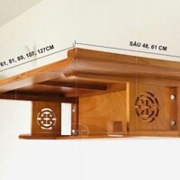 Bàn thờ treo tường gỗ Mít 89cm BTT909