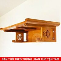 Bàn thờ treo tường gỗ mít chạm khắc tinh xảo giá rẻ nhất C05