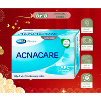 [BẢN THƯỜNG] Viên Uống Giảm Mụn, Giảm Dầu Nhờn ACNACARE Mega We Care (30 viên)